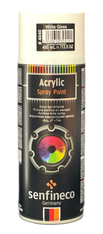 Акрилова фарба біла глянцева Paint Acrylic White Gloss - фото