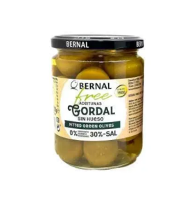 Оливки Bernal Гигант без косточки и без уксуса, 436 г (250 г сухой вес) - фото