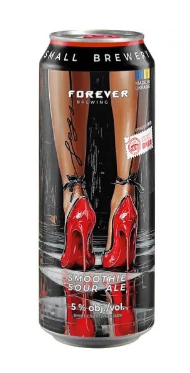 Пиво ТМ FOREVER "Legs" светлое нефильтрованное 0,5л. Пиво ТМ FOREVER "Legs" светлое нефильтрованное 0,5л. - фото