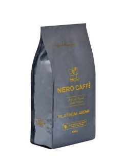 Nero Caffe Platinum Aroma (сірий) 1 кг1/10  Кава в зернах - фото