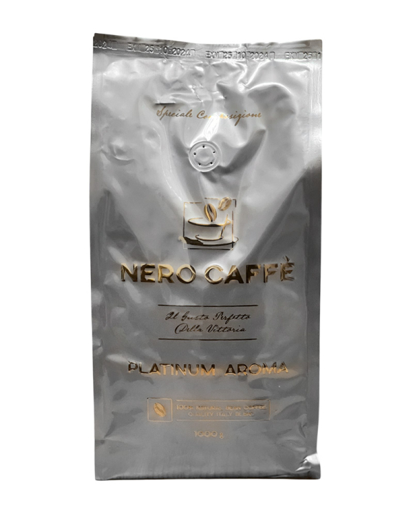 Кофе в зернах Nero Caffe PLATINUM AROMA, 1 кг (20/80) (4820268030085) - фото №4