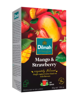 Чай Dilmah Манго та Полуниця з/я 20х1,5г(12) - фото