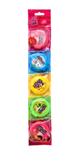 Жевательная резинка Bubble gum rolls 5вкусов 90г (5*18г) Sweet FlashПольша - фото №145