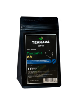 Кава в зернах Teakava Tanzania AA, 250 г (4820267990380) - фото