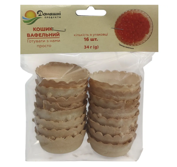 Домашние продукты Вафельная корзинка 34 г - фото