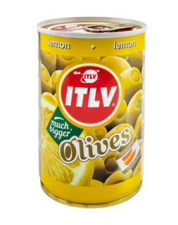 Оливки зелені фаршировані лимоном ТМ ITLV 314 мл ж/б - фото