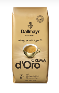Кава в зернах Crema d'Oro смажена ТМ Dallmayr м/у 500г - фото