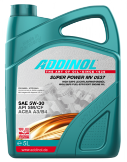 Моторное масло ADDINOL SUPER POWER MV 0537 SAE 5W-30, 5л - фото