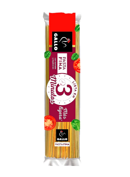 Макаронні вироби Gallo Pasta Fina H?lices Спіральки з томатами і шпинатом 400 г,12 шт/ящ, - фото