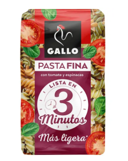Макаронные изделия Gallo Pasta Fina H?lices Спиральки с томатами и шпинатом 400 г,12 шт/ящ, - фото №46