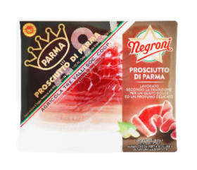 Прошуто Negroni Di Parma, нарізка 80г, 10шт/ящ - фото
