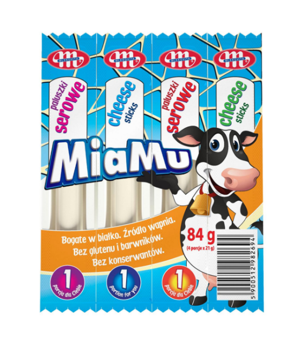 СИРНІ палички MiaMu 21% Млековіта 84г - фото
