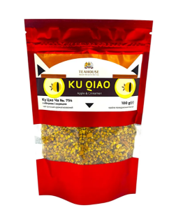 Чай Ку Цяо Ча 754 гречаний з яблуком і корицею, 100 г - фото