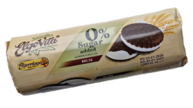 Печиво Elgorriaga ElgoVita ''Break''шоколадне з молочною начинкою без цукру,180 г,18 шт/ящ. - фото