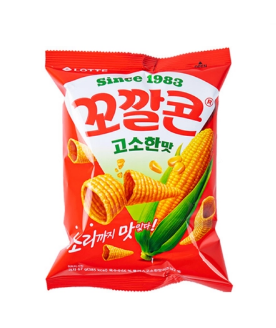 Кукурудзяні чіпси LOTTE KOKKAL Original, 67 г - фото