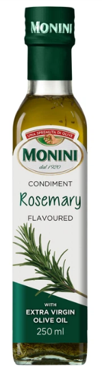 Олія оливкова з розмарином Monini Rosmarino Olio Extra Vergine di Oliva, 250 мл - фото