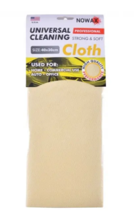 Професійна ганчірка для авто 40×30 см штучна замша жовта - фото