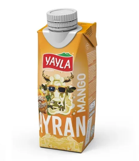 Айран зі смаком манго 250мл 1,7% жирність Tetra  Pack Moo-Tastic TM Yayla - фото