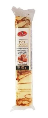 М'яка нуга Sir Charles із солоною карамеллю та арахісом Soft Nougat GESALZENES KARAMELL & ERDNUSS, 100 г - фото