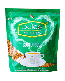Кава розчинна "Dolce Aroma Gusto Ricco"  0,400 кг - фото