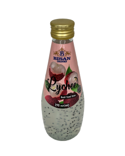 BISAN напій Basil Seed Drink Lychee 290мл c/б (24шт) - фото
