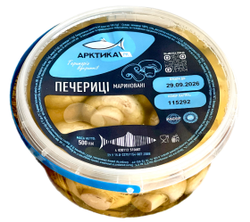 Гриби печериці мариновані ТМ Арктика, 500 г - фото