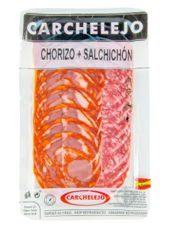 Ковбаса Сальчічон + Чорізо Екстра 90 г ТМ Carchelejo - фото
