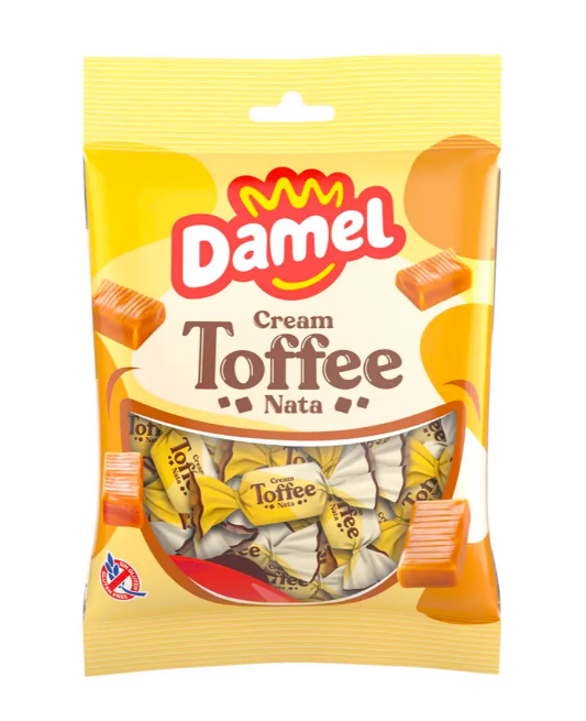 Цукерки Damel Toffee cream,120г, 12шт/ящ - фото