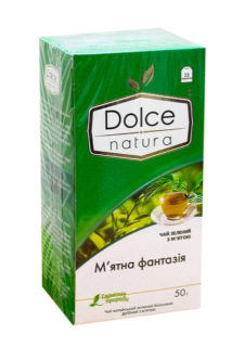 Чай зеленый Dolce Natura байховый "Мятная фантазия" 50 г - фото