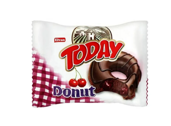 Пончик “TODAY” з вишневою начинкою, 50 г - фото