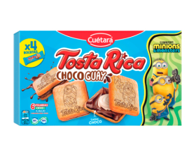 Детское печенье Cuetara Tosta Rica Choco Guay сэндвич-печенье с кремовой начинкой, 168 г - фото