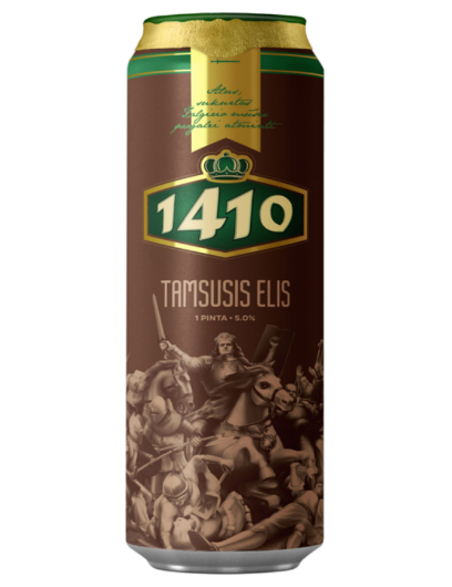 Пиво Volfas Engelman 1410 Dark Ale темне фільтроване 5%, 0,568 л - фото