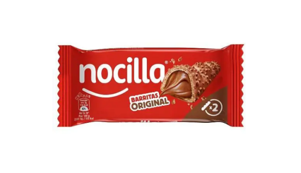 Батончик вафельний з шоколадною начинкою Nocilla Barritas Original, 43 г - фото