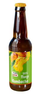 Напій б/а слабогаз.TM "EVER AID" комбуча "100% Mango" 0,35 л. - фото