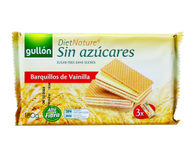 Вафлі GULLON без цукру Diet Nature ваніль, 180 г, 12шт/ящ - фото