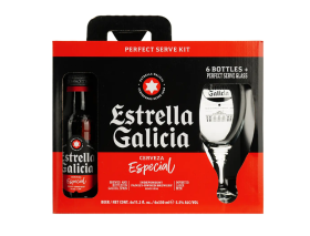 Набір-Пиво EG Especial 5,5% скло 6*0,33л (подар.упак.Келих) - фото