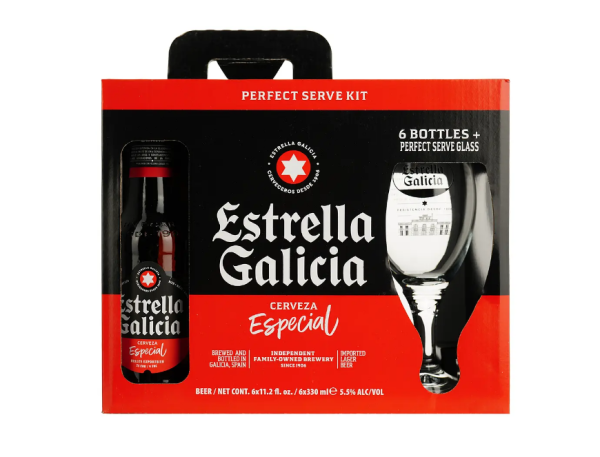 Набір-Пиво EG Especial 5,5% скло 6*0,33л (подар.упак.Келих) Набір-Пиво EG Especial 5,5% скло 6*0,33л (подар.упак.Келих) - фото