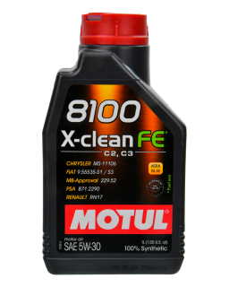 Олива моторна Motul 8100 X-clean FE 5W-30, 1 л (112771) - фото