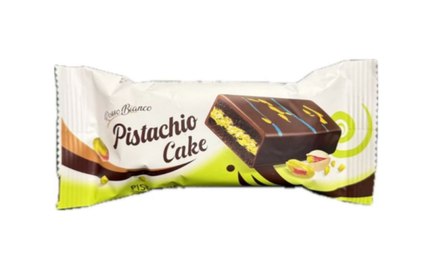 Rossо Bianco Doubi Кремовий торт зі смаком фісташок у какао-покритті 40 г - фото