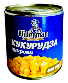 Кукурудза солодка консервована Willerman 340 г - фото