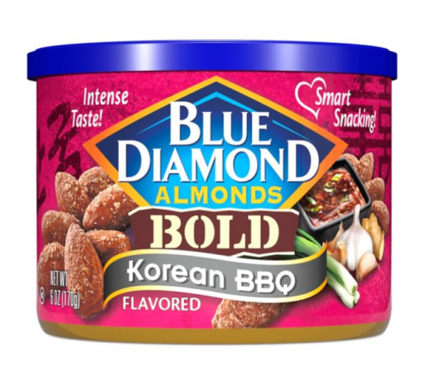 Мигдаль смажений BBQ Blue Diamond Bold Korean 170г - фото