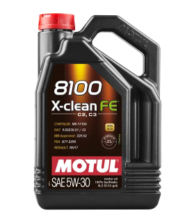 Олива моторна MOTUL 8100 X-clean FE 5W-30, 5 л (112781) - фото