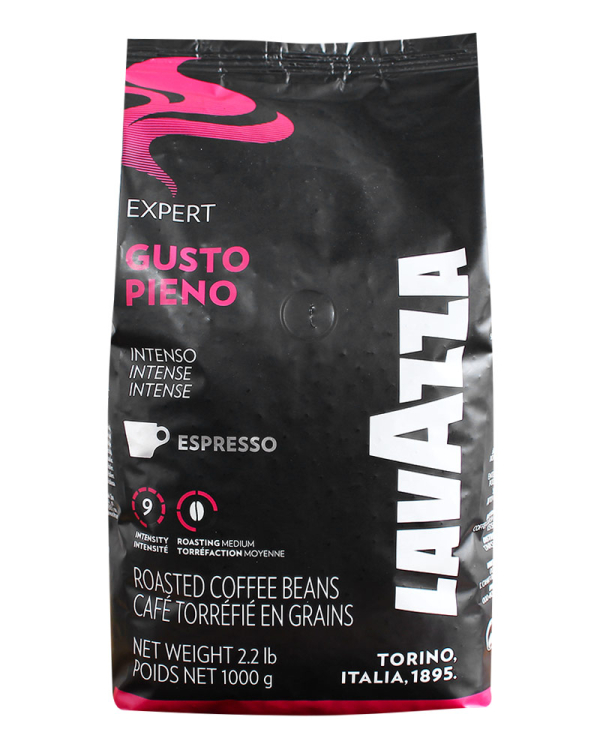 Кава в зернах Lavazza Gusto Pieno Expert, 1 кг (20/80) (8000070043381) - фото