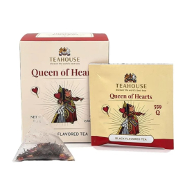 Чай чорний ароматизований у пірамідках Teahouse Чирвова Королева, 37,5 г (15шт*2,5г) - фото