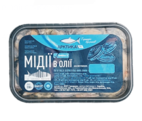 Мидии в масле Арктика 350 г - фото