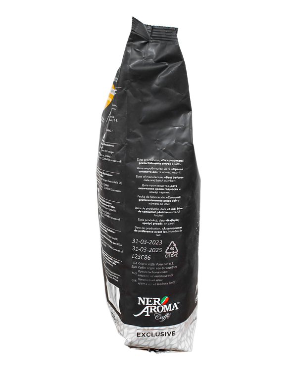 Кава Nero Aroma Exclusive 1кг (90/10) Кава в зернах - фото №4