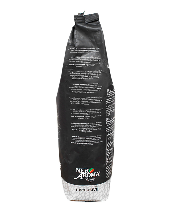 Кава Nero Aroma Exclusive 1кг (90/10) Кава в зернах - фото №5