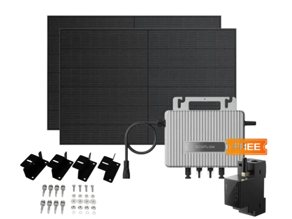 Комплект EcoFlow STREAM Microinverter/2*400W Rigid Solar Panel Combo/Розумний лічильник Smart Meter/Cистема кріплень EcoFlow Rigid Solar Panel Mounting Feet Комплект EcoFlow STREAM Microinverter/2*400W Rigid Solar Panel Combo/Розумний лічильник Smart Meter/Cистема кріплень EcoFlow Rigid Solar Panel Mounting Feet - фото