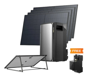 Комплект EcoFlow STREAM ULTRA/Solar Panel 4*400/Регульований кронштейн для сонячних панелей/Розумний лічильник Smart Meter - фото