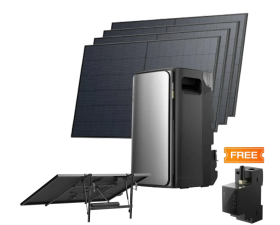 Комплект EcoFlow STREAM ULTRA/Solar Panel 4*400/Сонячний трекер EcoFlow Single Axis Solar Tracker/Розумний лічильник Smart Meter - фото